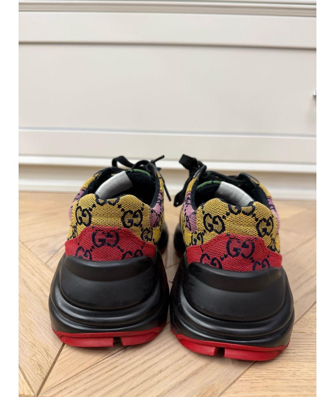 GUCCI Мульти текстильные кроссовки, фото 4