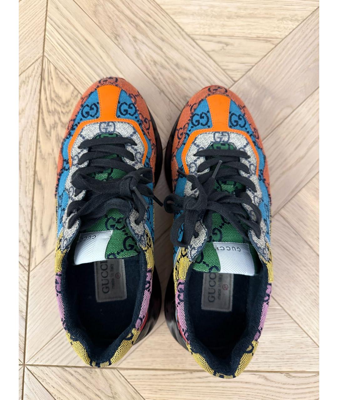 GUCCI Мульти текстильные кроссовки, фото 3