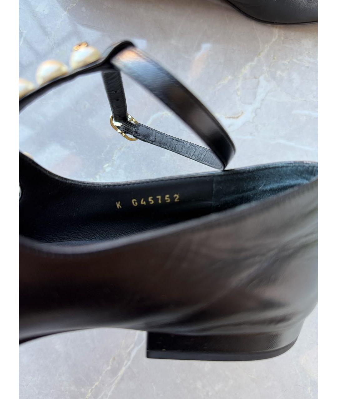 CHANEL Черные кожаные балетки, фото 7