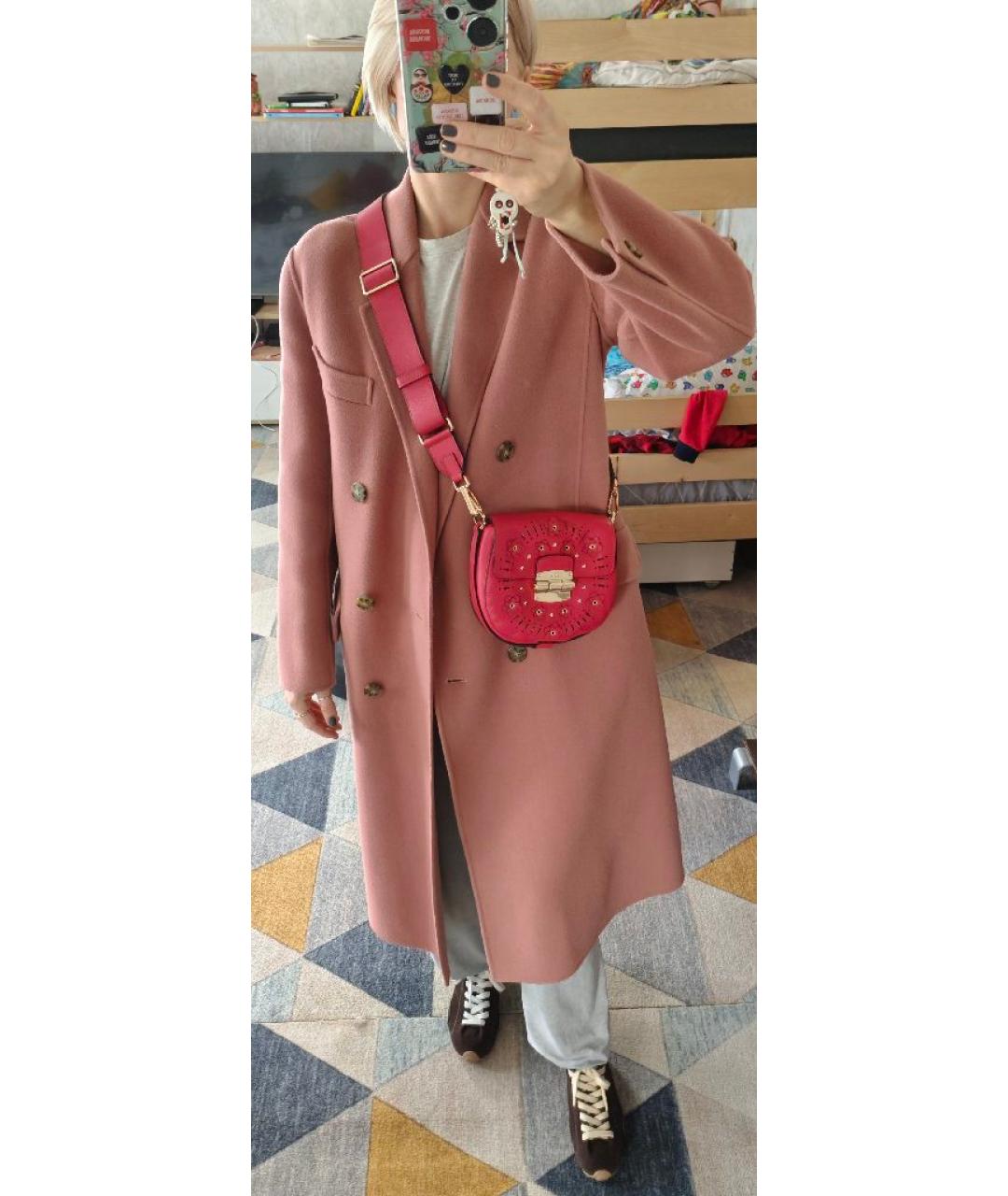 FURLA Красная кожаная сумка через плечо, фото 9