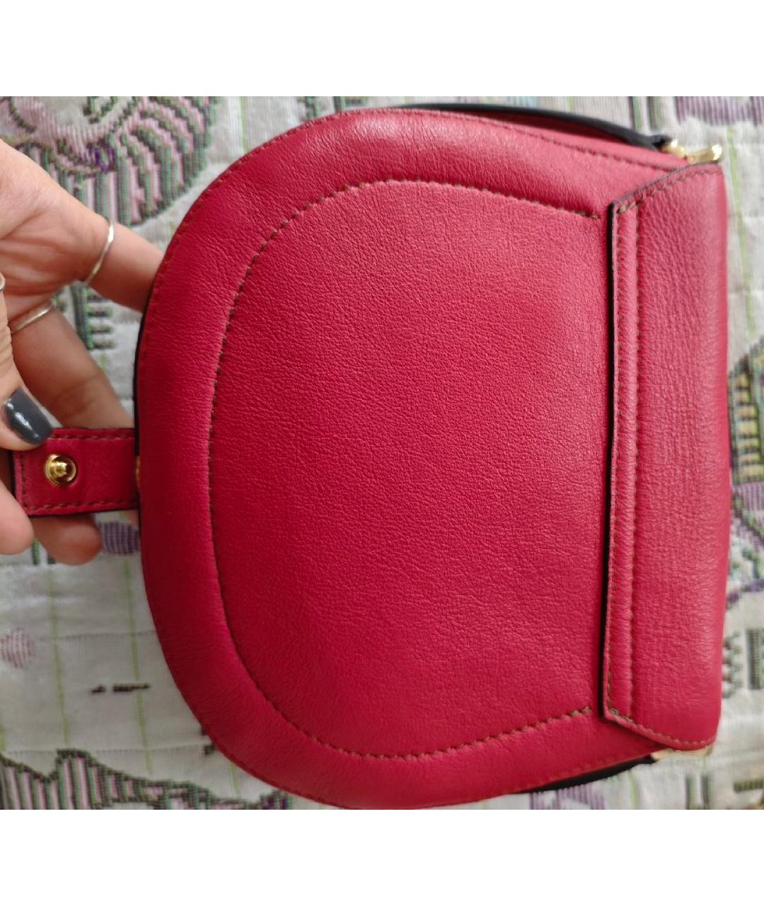 FURLA Красная кожаная сумка через плечо, фото 2