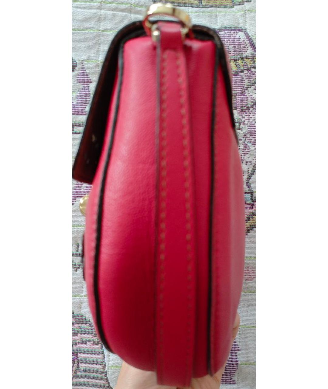 FURLA Красная кожаная сумка через плечо, фото 6