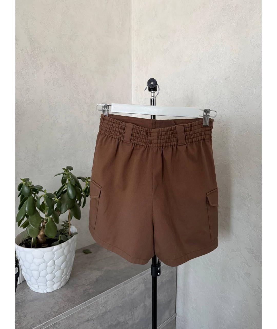 EMILIO PUCCI Коричневые хлопковые шорты, фото 2