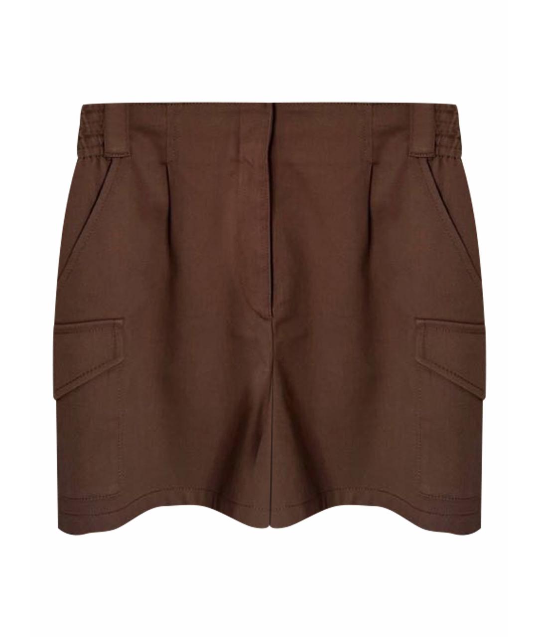 EMILIO PUCCI Коричневые хлопковые шорты, фото 1