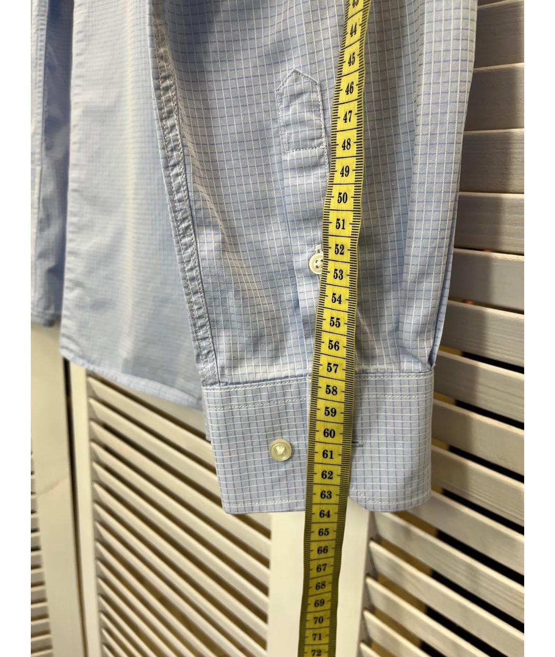 BRIONI Голубая хлопковая классическая рубашка, фото 6
