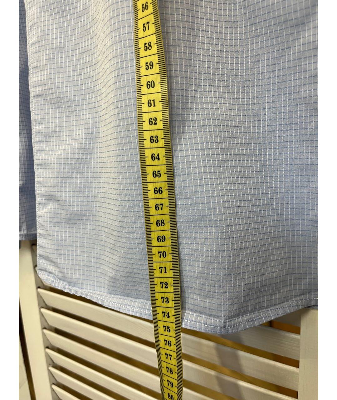 BRIONI Голубая хлопковая классическая рубашка, фото 5