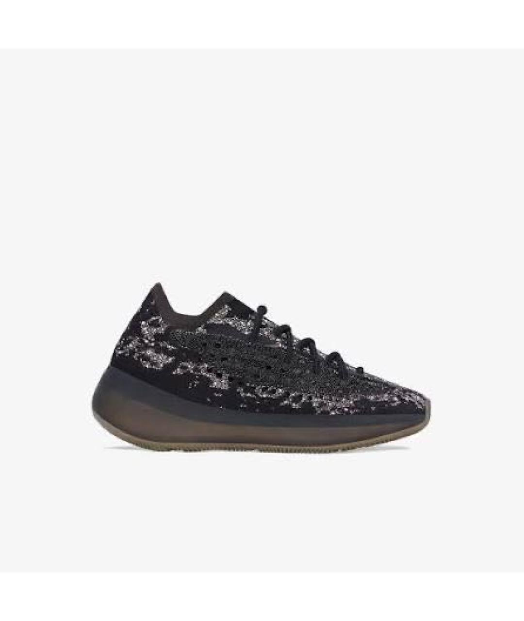 ADIDAS YEEZY Черные текстильные кроссовки, фото 4