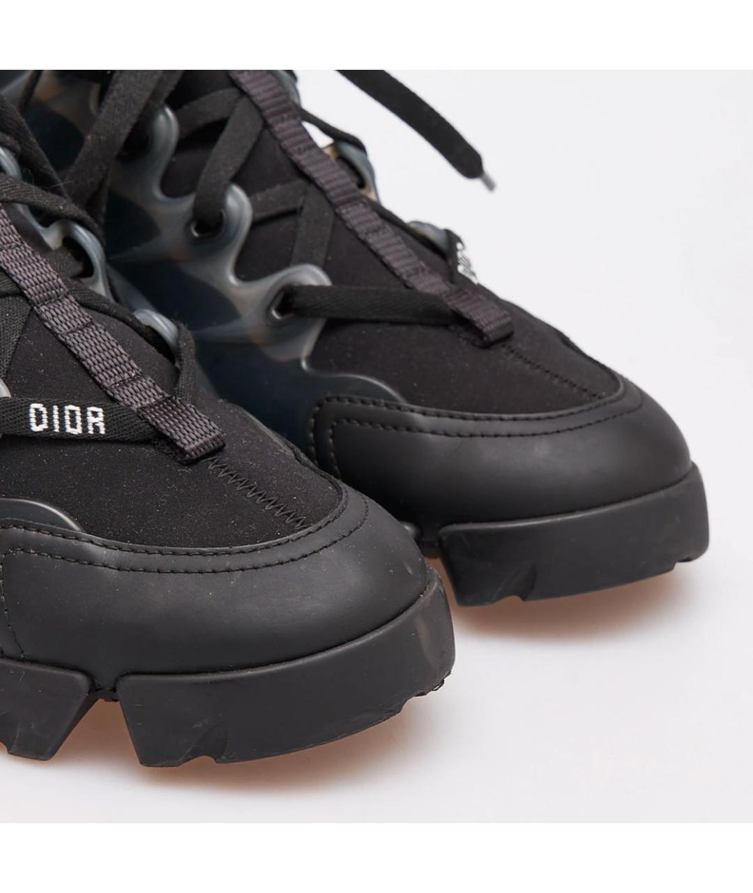 CHRISTIAN DIOR Черные кожаные кроссовки, фото 4