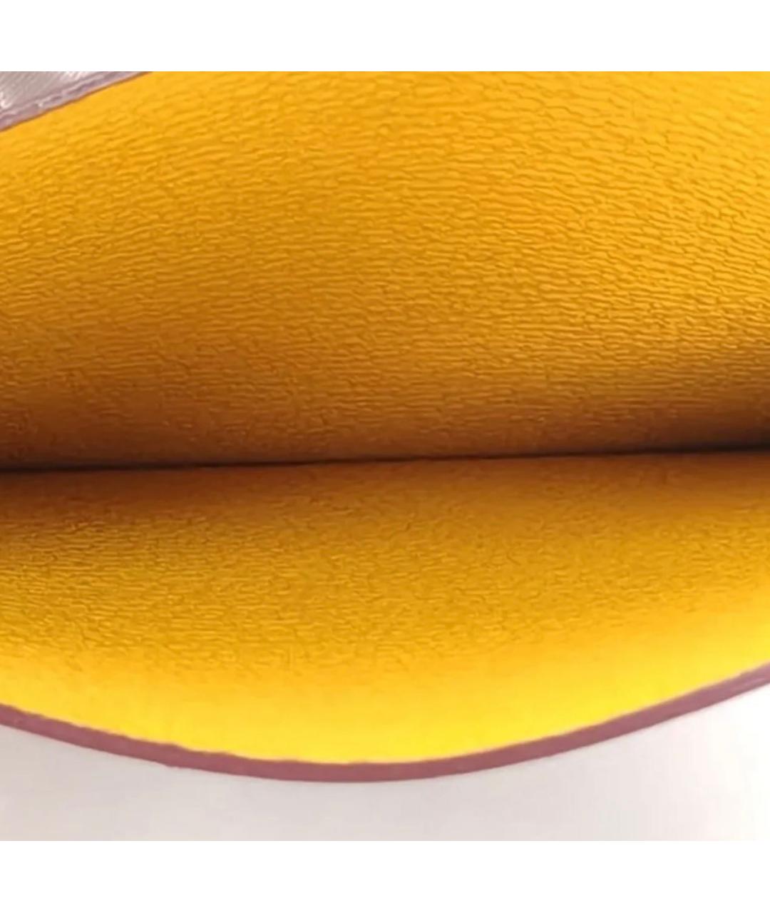 GOYARD Бордовый кожаный кардхолдер, фото 3