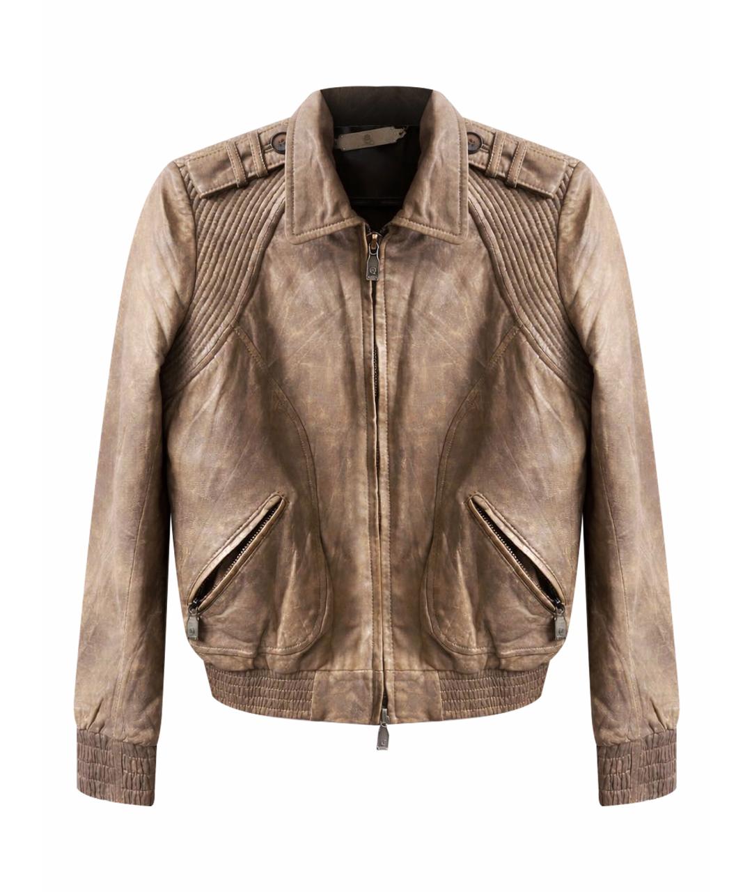 ALEXANDER MCQUEEN Бежевая куртка из экзотической кожи, фото 1