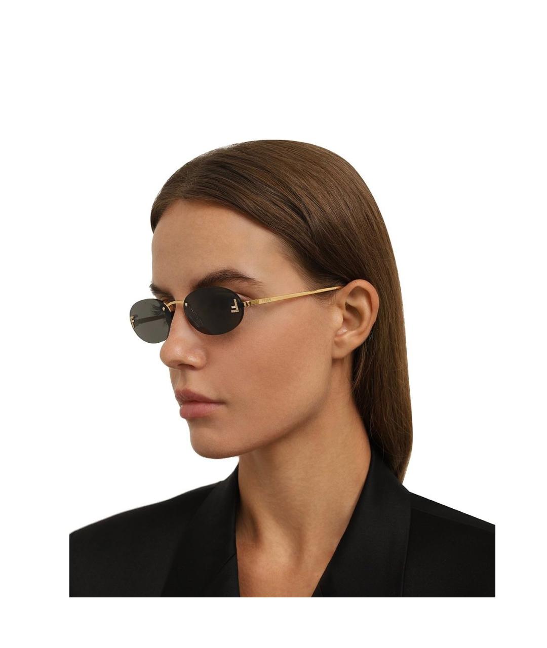 FENDI Антрацитовые солнцезащитные очки, фото 5