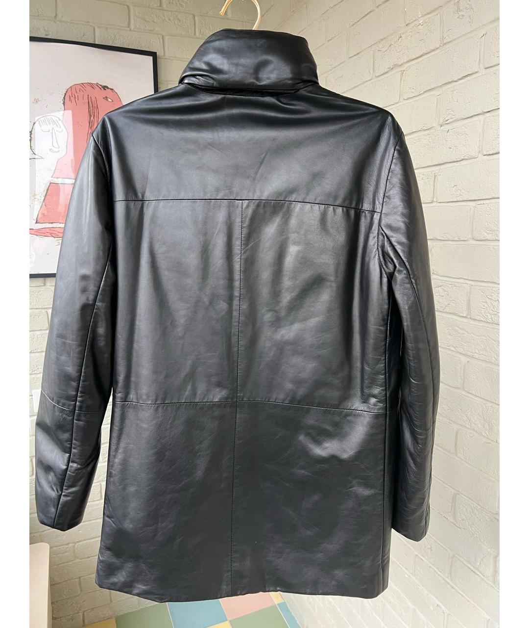 PRADA Черная кожаная куртка, фото 3