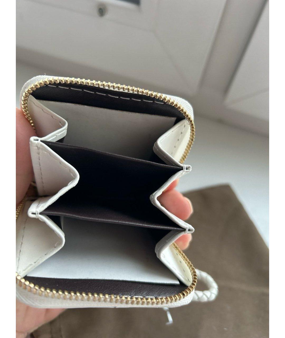 LANCEL Белый кожаный кошелек, фото 2