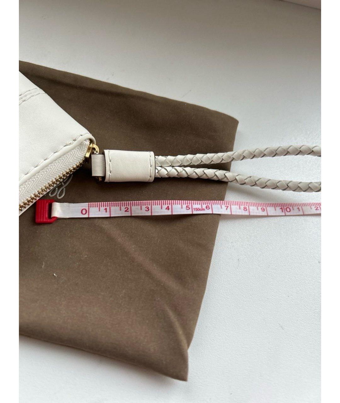 LANCEL Белый кожаный кошелек, фото 6