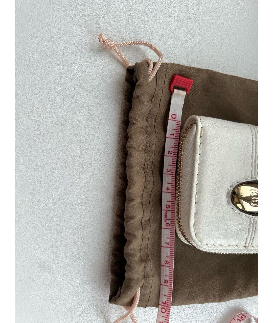 LANCEL Белый кожаный кошелек, фото 7