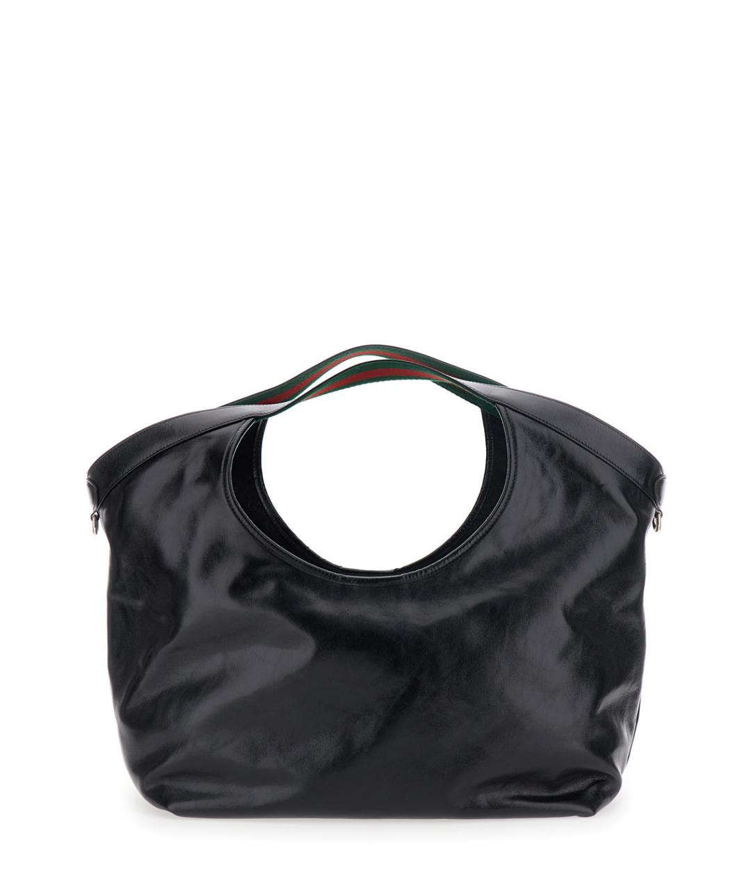 GUCCI Черная кожаная сумка через плечо, фото 2