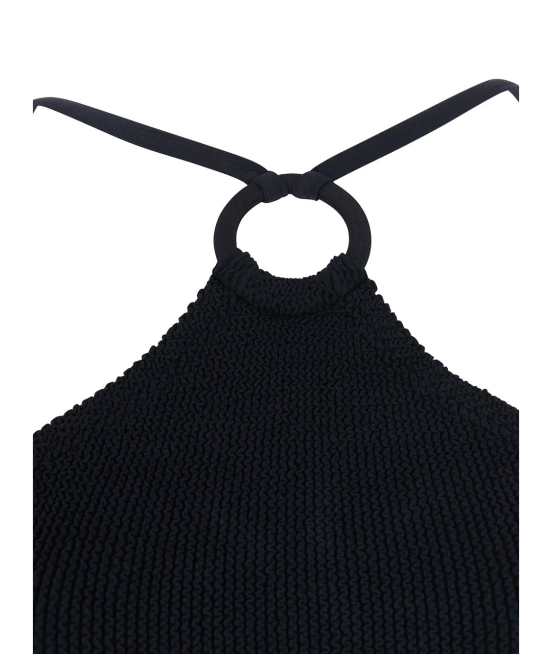 HUNZA G Черный полиамидовый купальник, фото 3