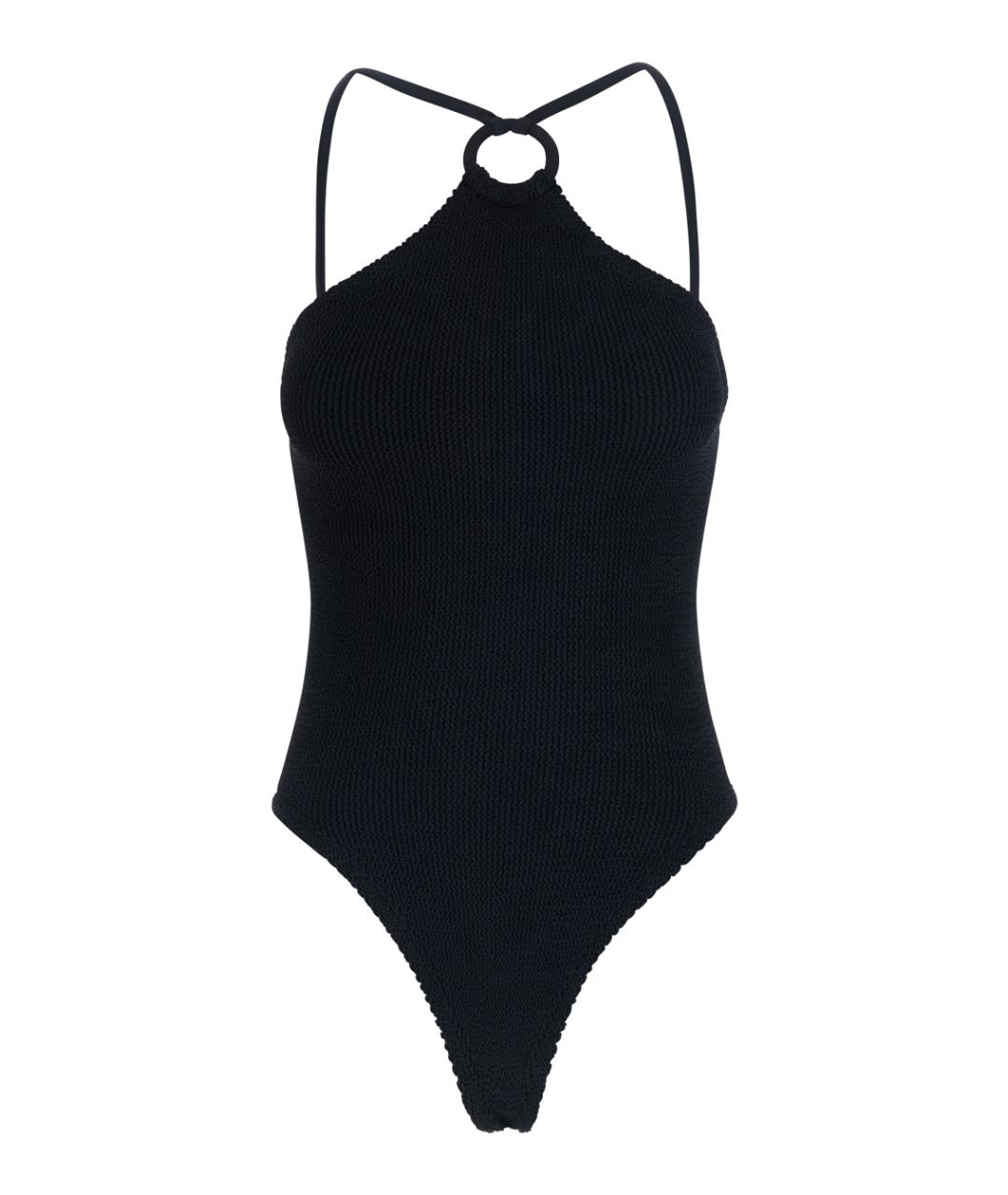 HUNZA G Черный полиамидовый купальник, фото 1