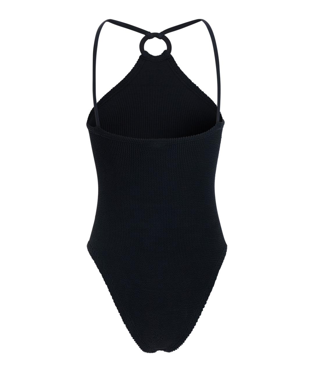 HUNZA G Черный полиамидовый купальник, фото 2