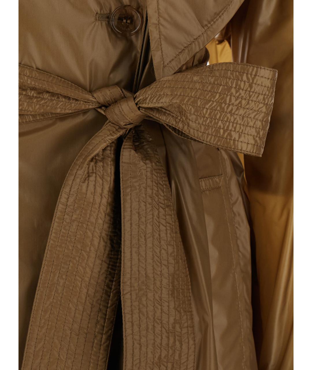 SAINT LAURENT Бежевый хлопковый тренч/плащ, фото 3