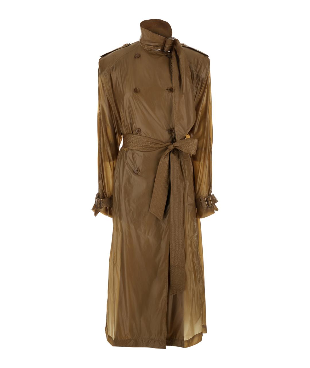 SAINT LAURENT Бежевый хлопковый тренч/плащ, фото 1