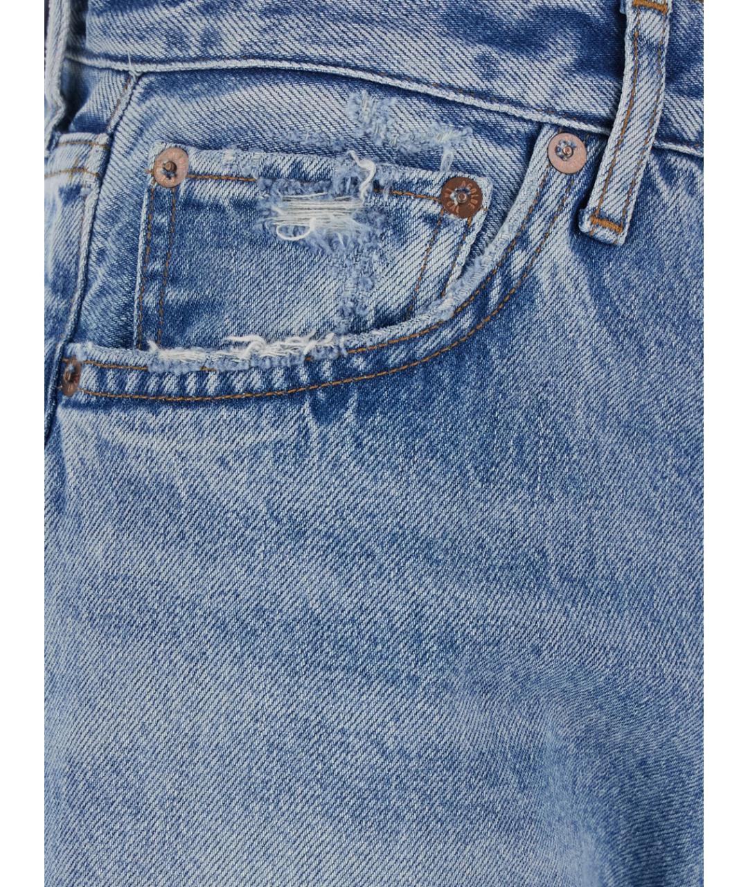 AGOLDE Синие хлопковые прямые джинсы, фото 3