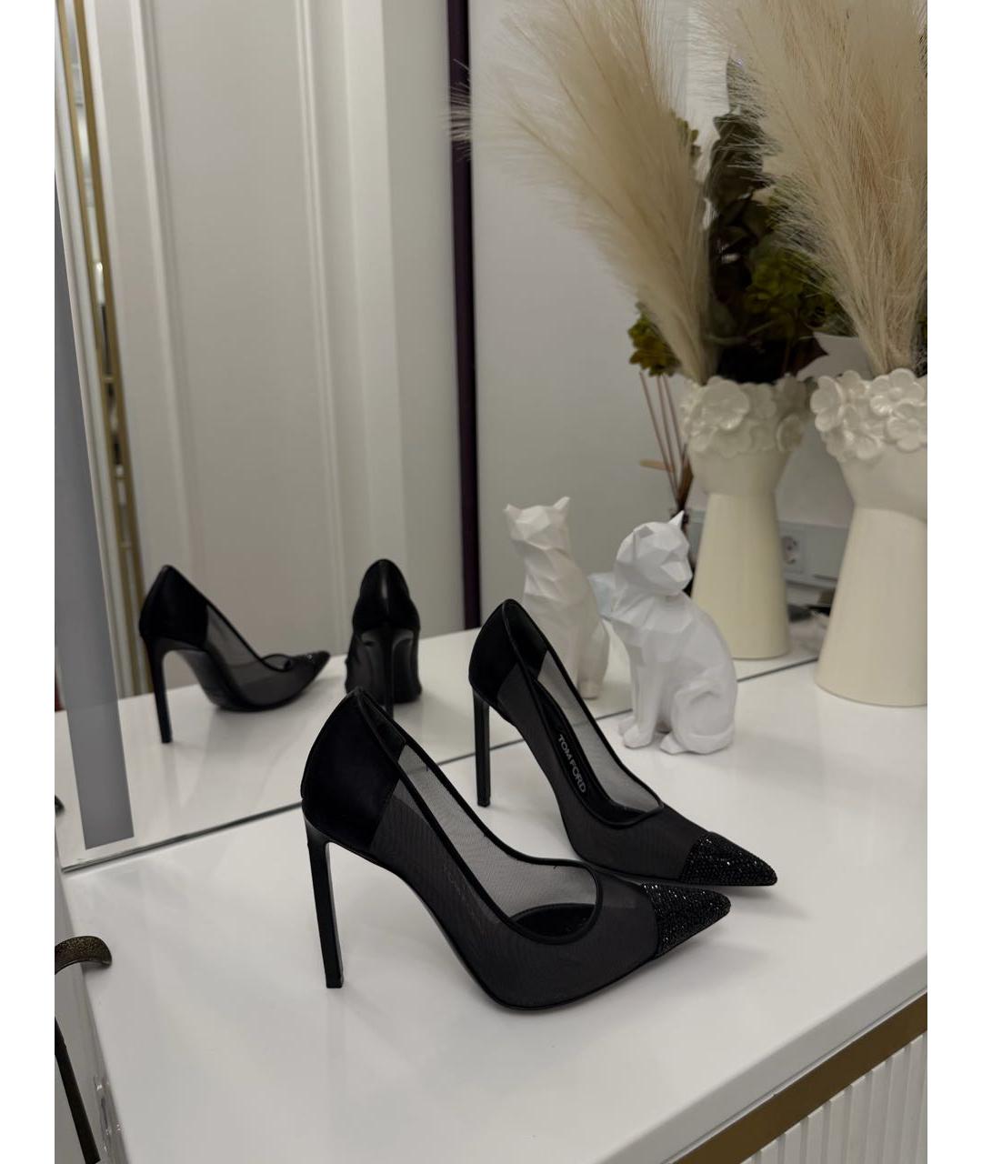 TOM FORD Черные текстильные туфли, фото 3