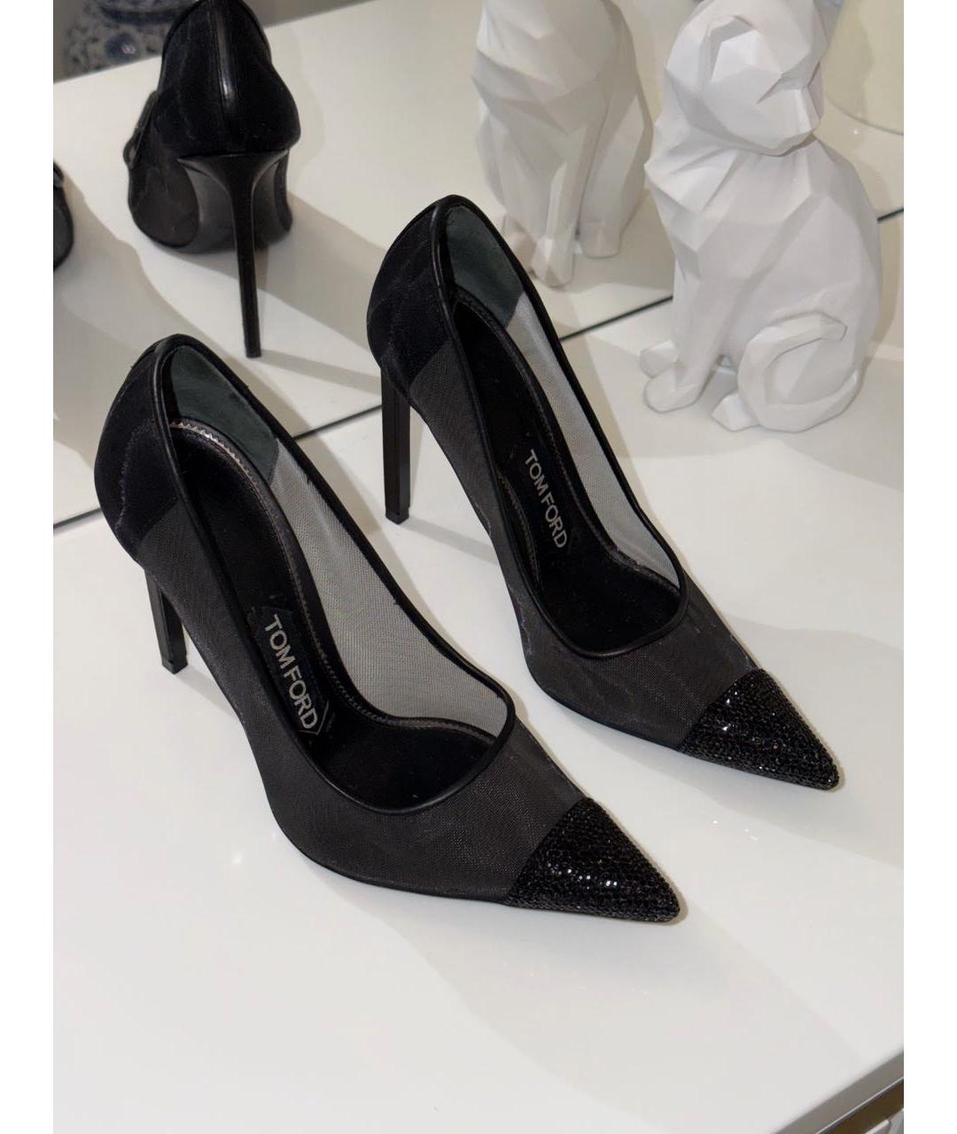 TOM FORD Черные текстильные туфли, фото 2