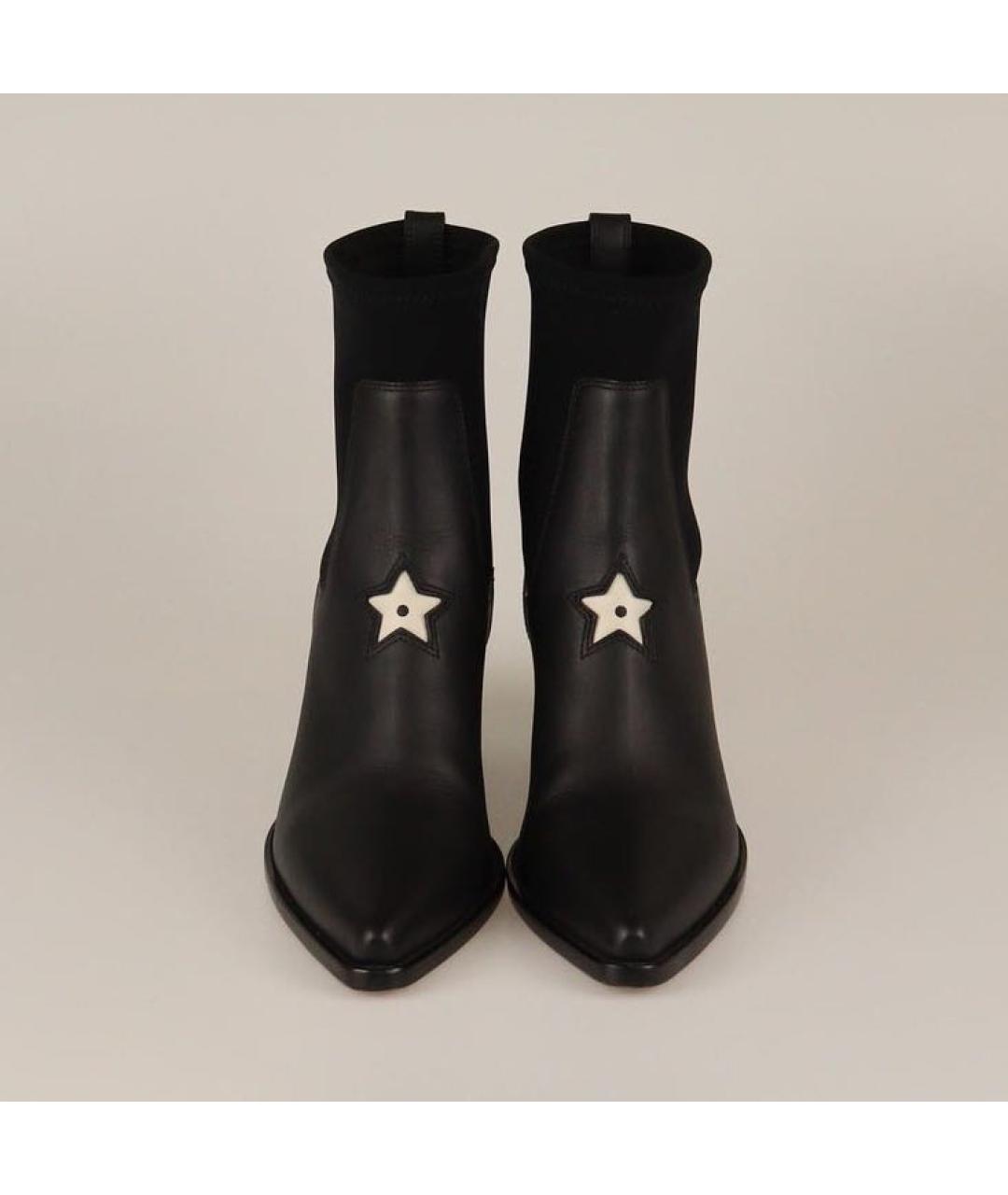 CHRISTIAN DIOR Черные кожаные полусапоги, фото 4