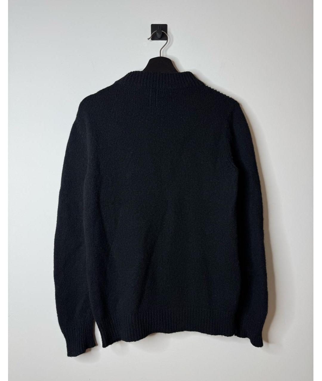 SAINT LAURENT Черный шерстяной джемпер / свитер, фото 3