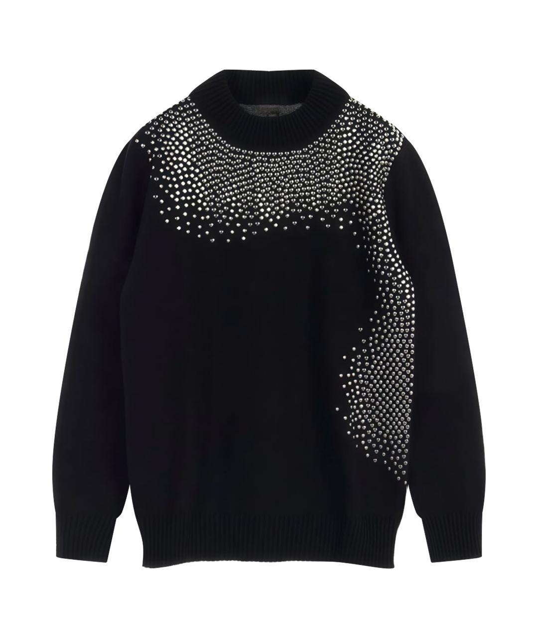 SAINT LAURENT Черный шерстяной джемпер / свитер, фото 1