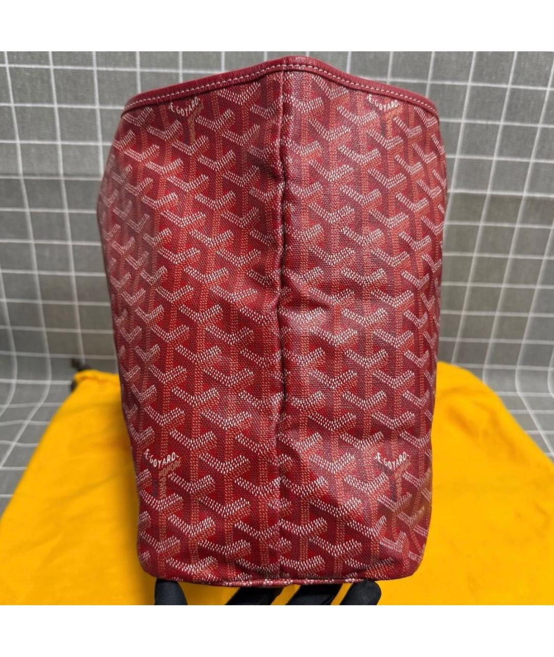 GOYARD Красная сумка тоут, фото 5