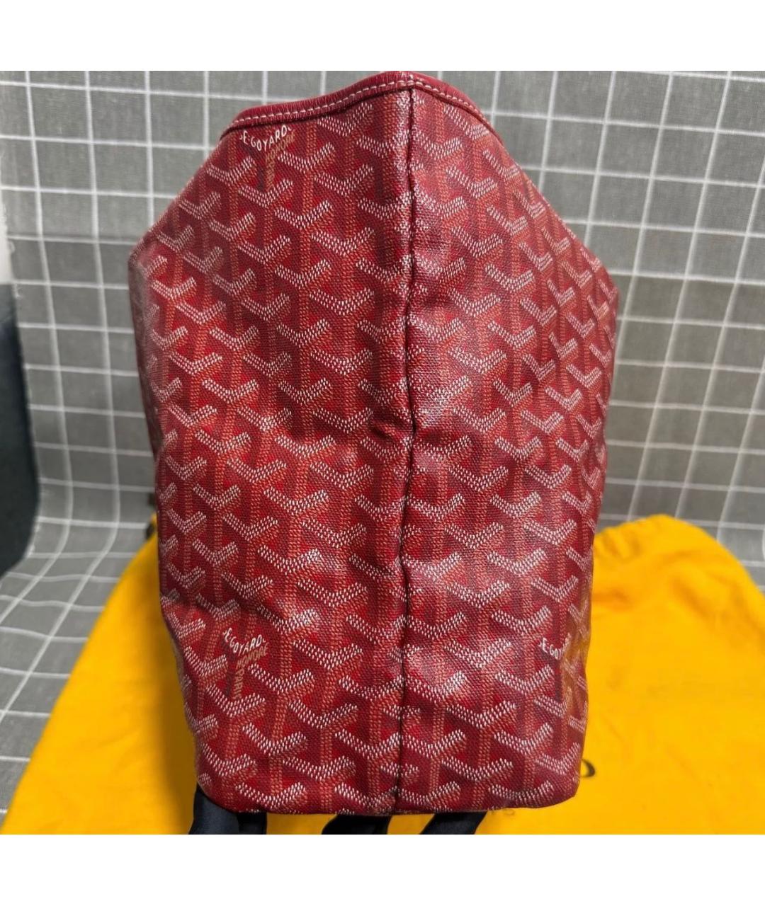 GOYARD Красная сумка тоут, фото 6