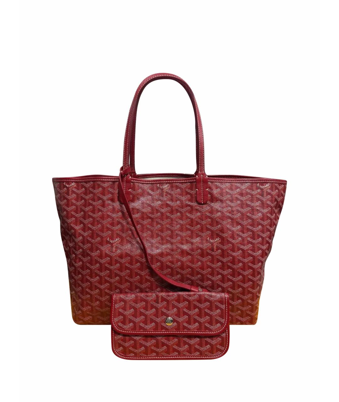GOYARD Красная сумка тоут, фото 9