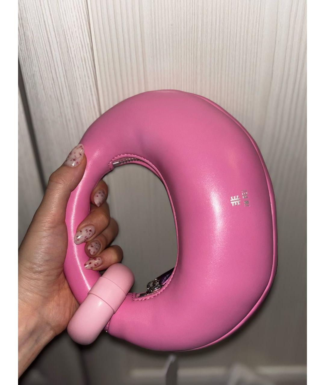 JW PEI Розовая сумка с короткими ручками из искусственной кожи, фото 3