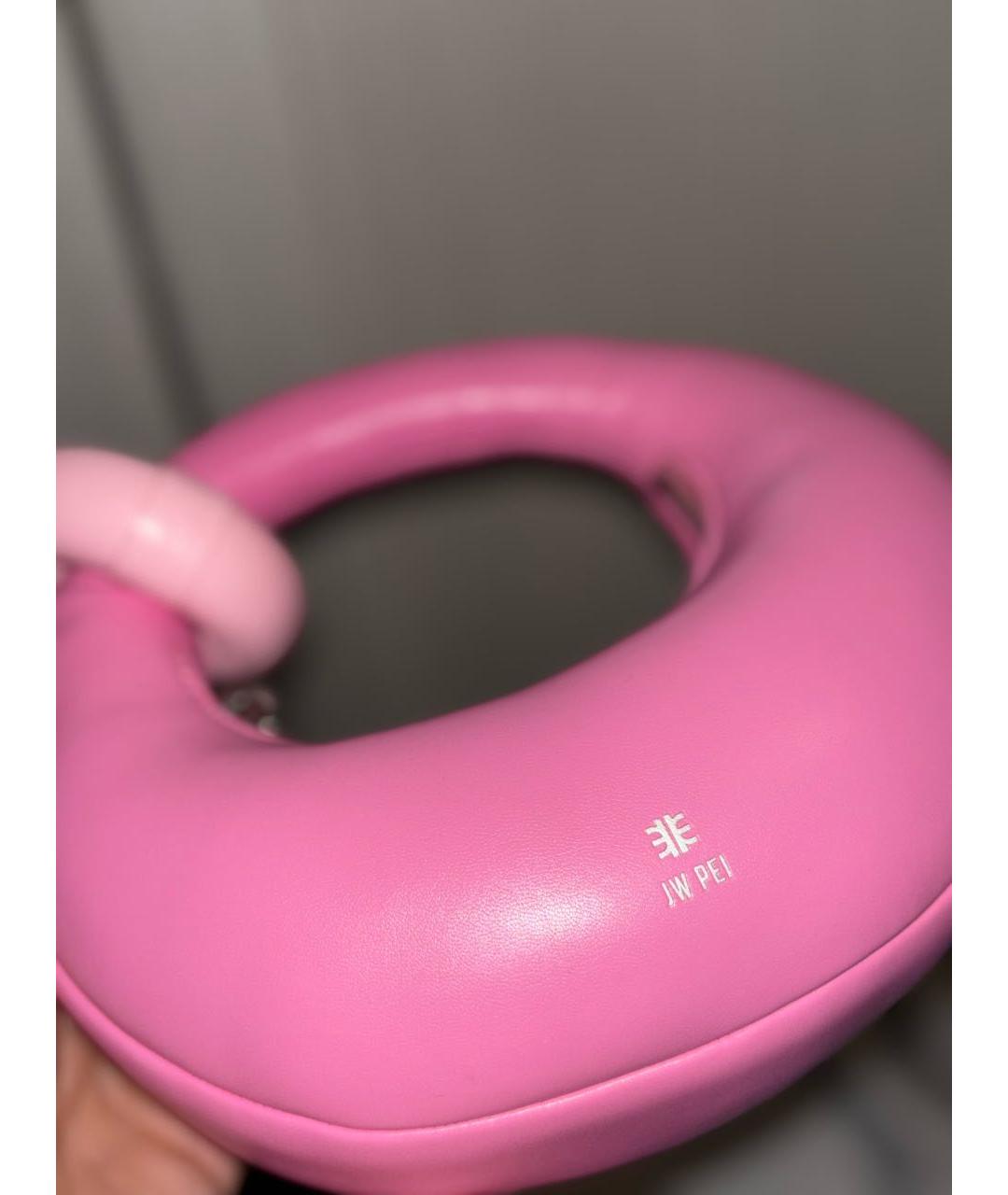 JW PEI Розовая сумка с короткими ручками из искусственной кожи, фото 4
