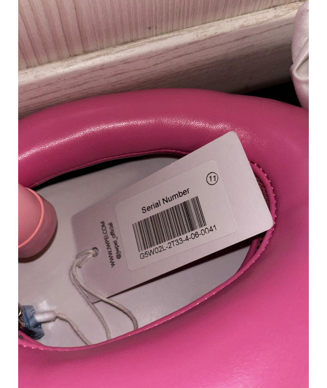 JW PEI Розовая сумка с короткими ручками из искусственной кожи, фото 6