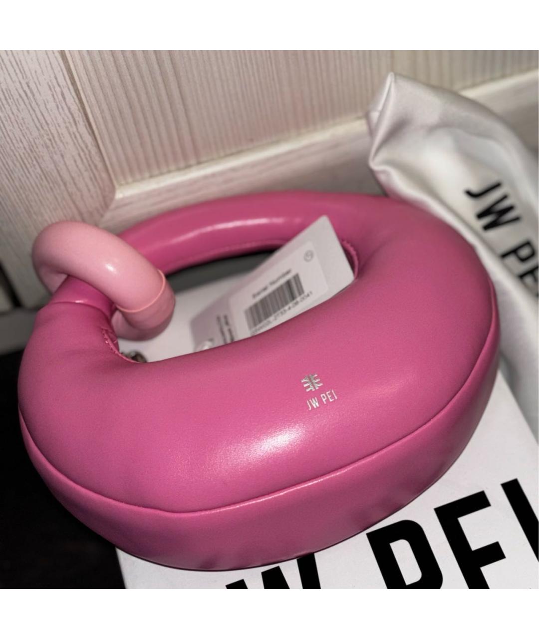 JW PEI Розовая сумка с короткими ручками из искусственной кожи, фото 2