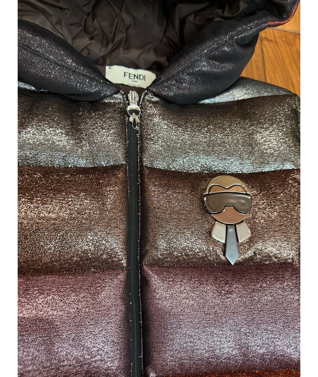 FENDI Мульти пуховик, фото 4