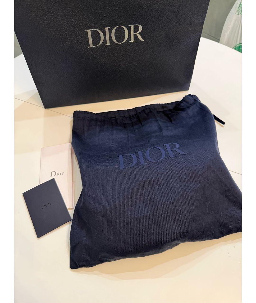 CHRISTIAN DIOR Черная кожаная сумка на плечо, фото 7