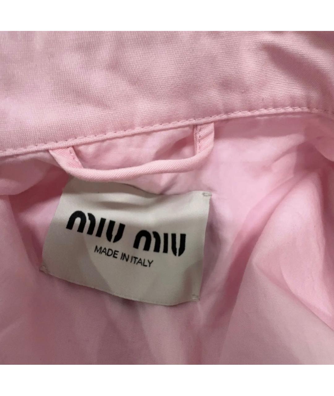 MIU MIU Розовая рубашка, фото 3