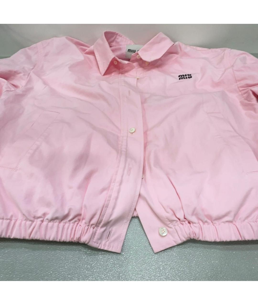 MIU MIU Розовая рубашка, фото 6