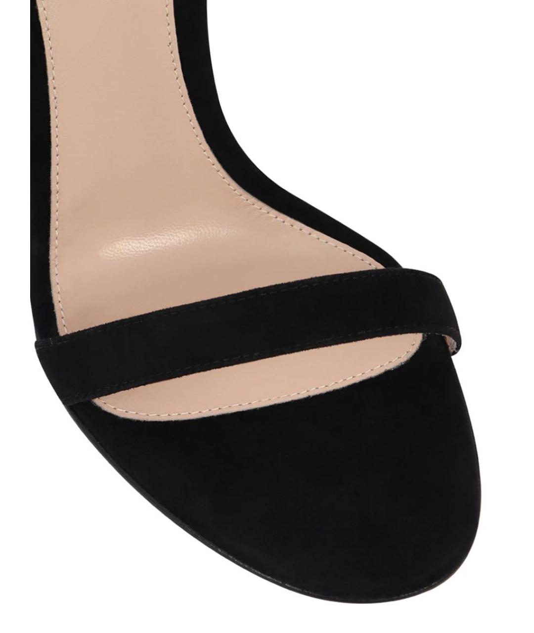 GIANVITO ROSSI Черные замшевые босоножки, фото 3