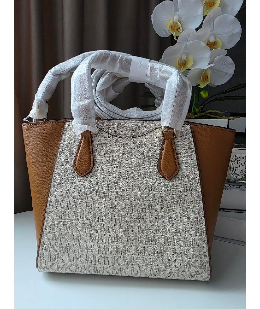 MICHAEL KORS Бежевая сумка тоут, фото 8