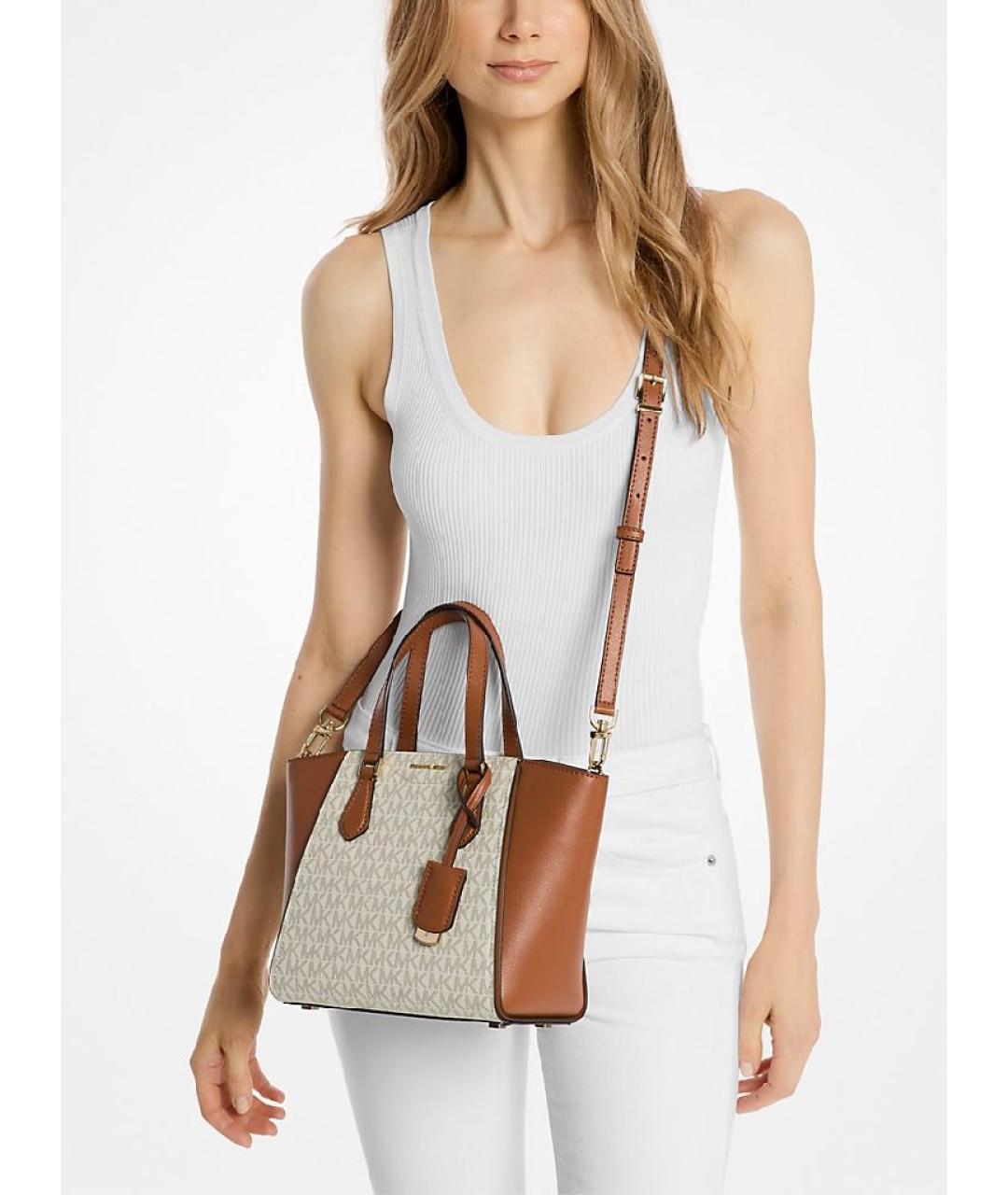 MICHAEL KORS Бежевая сумка тоут, фото 5