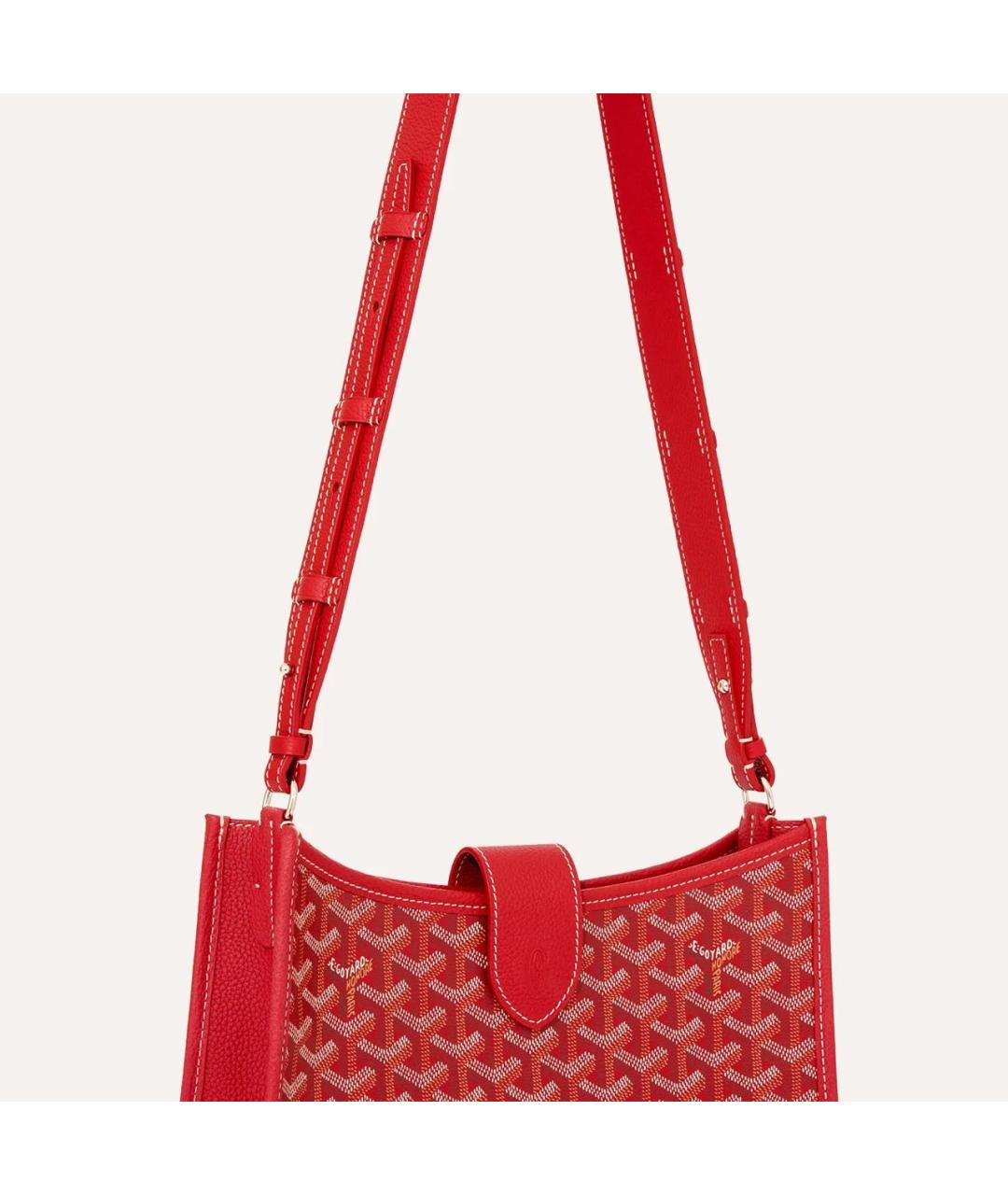 GOYARD Красная сумка через плечо, фото 4