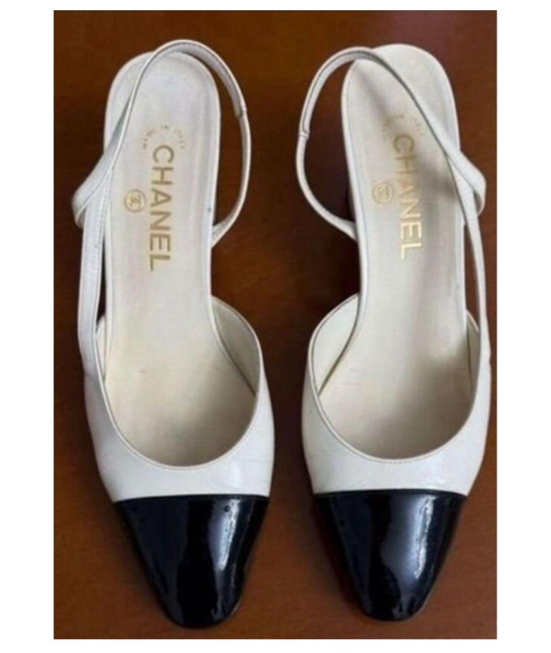 CHANEL Бежевые кожаные балетки, фото 8