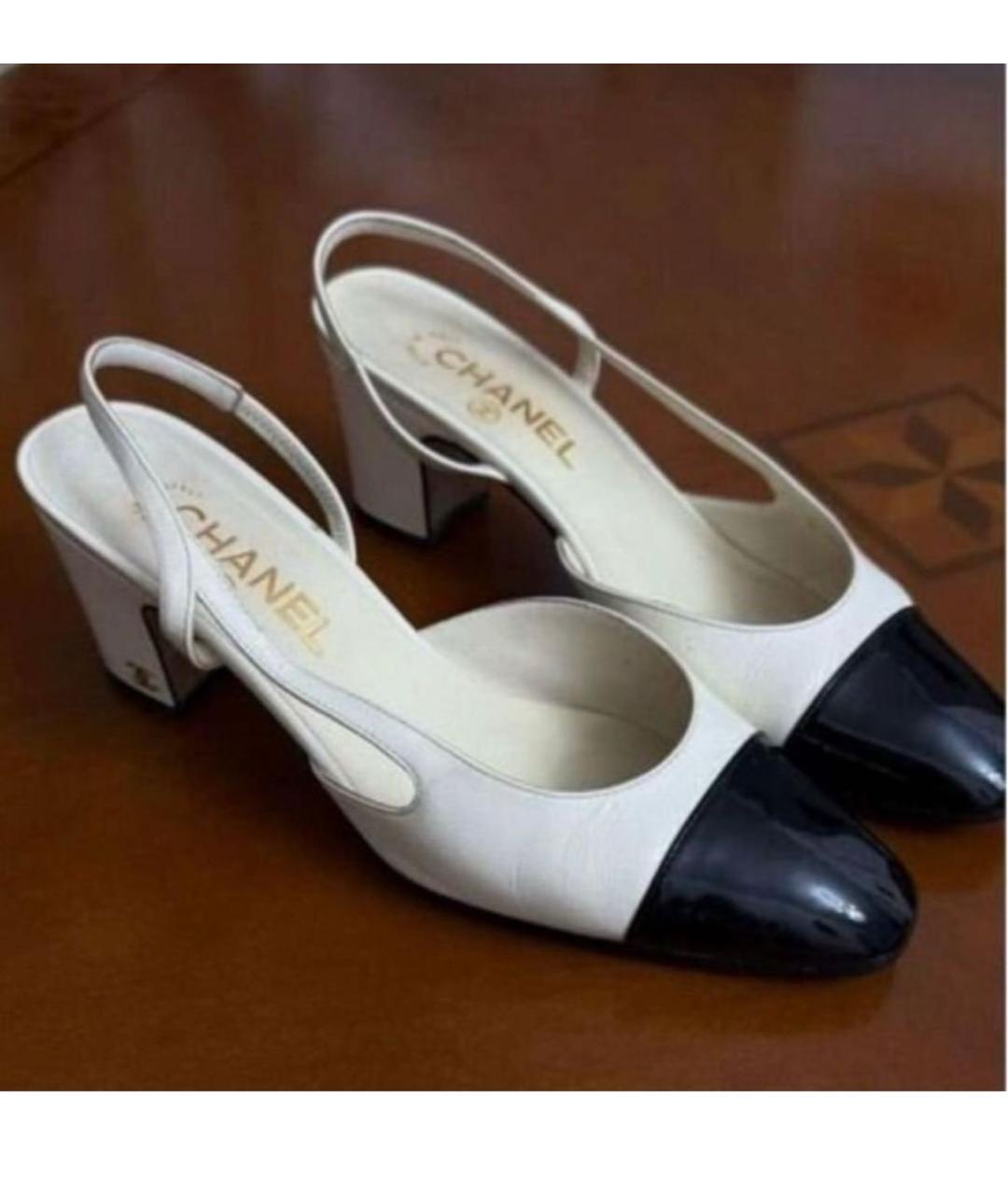 CHANEL Бежевые кожаные балетки, фото 2