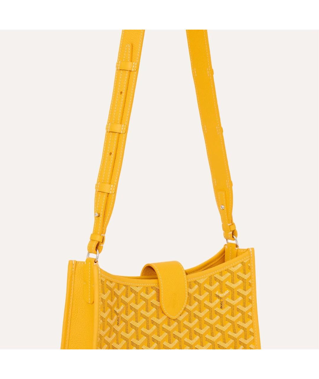 GOYARD Желтая сумка через плечо, фото 4