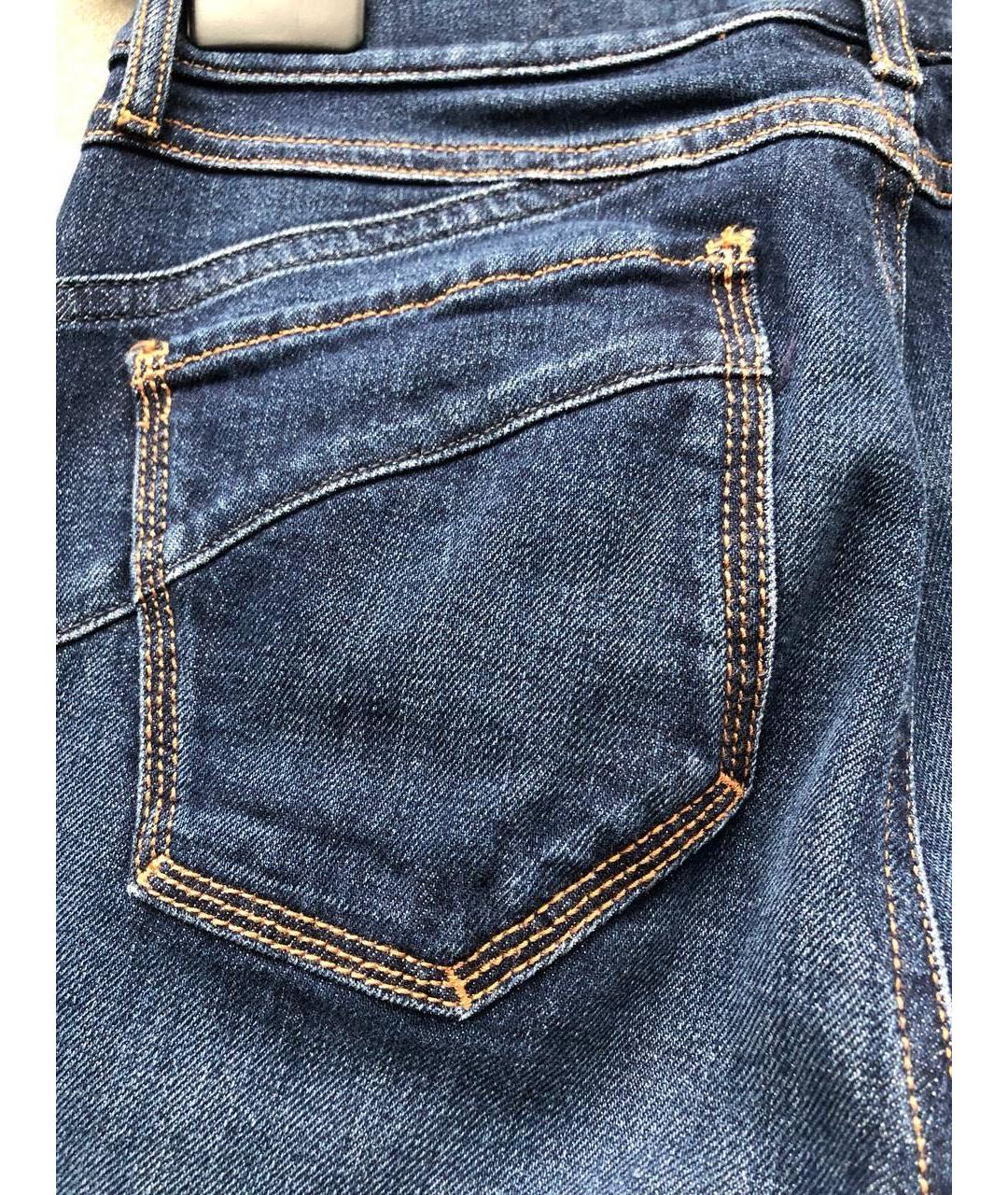 SPORT MAX CODE Синие хлопко-эластановые прямые джинсы, фото 7